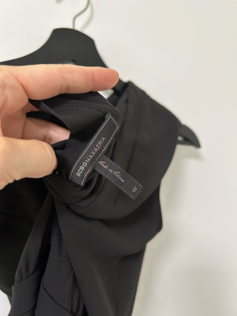 BCBGMaxAzria Black Mini Dress with Strappy Y-Back size 2 Katryn - Picture 5 of 11